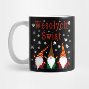 Gnomes Funny Pajama Cute Christmas Gift Holiday Style Wesołych Świąt Mug